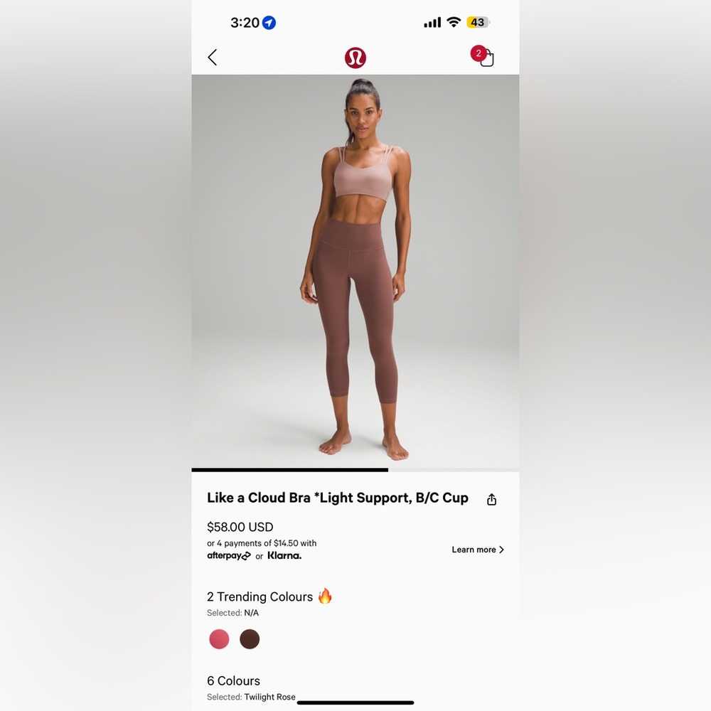 Lululemon Like a Cloud Bra